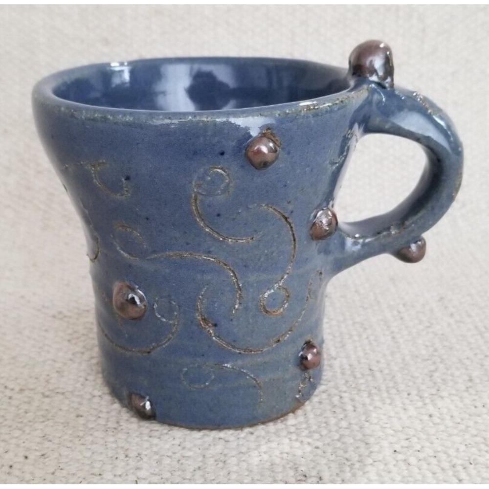 SO UGLY IT'S CUTE Pottery Unique Hand-Crafted One of a Kind Glazed Cup Signed